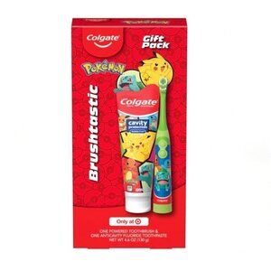 Colgate Kids Pokémon Target Exclusive Gift Set Battery Toothbrush Toothpaste